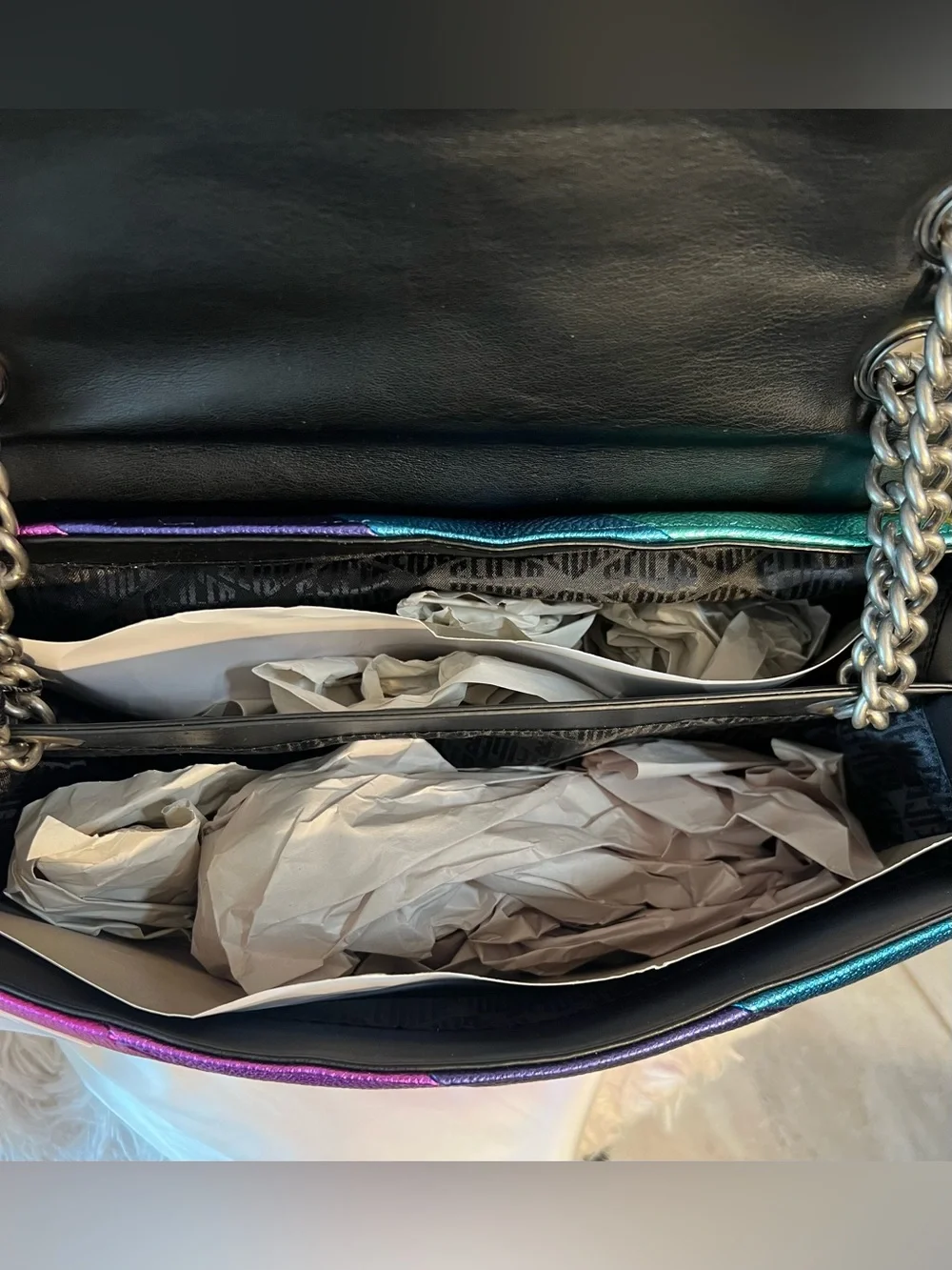 💜KURT GEIGER LONDON XXL LEATHER KENSINGTON BAG💜NWT